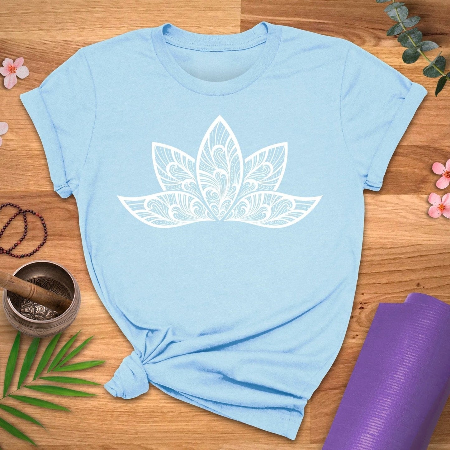 Patterned Lotus Tee - ZenWear - T-Shirt