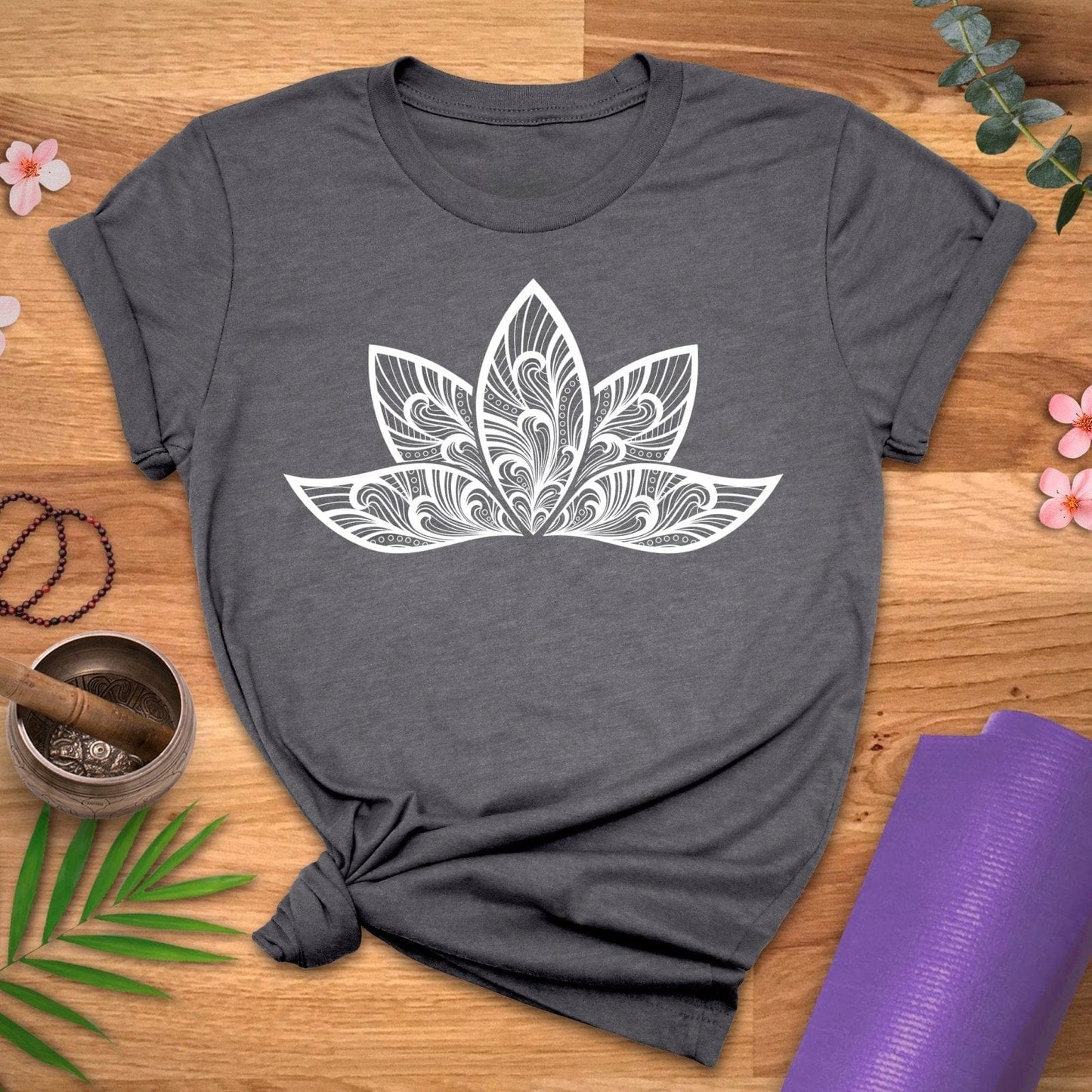 Patterned Lotus Tee - ZenWear - T-Shirt