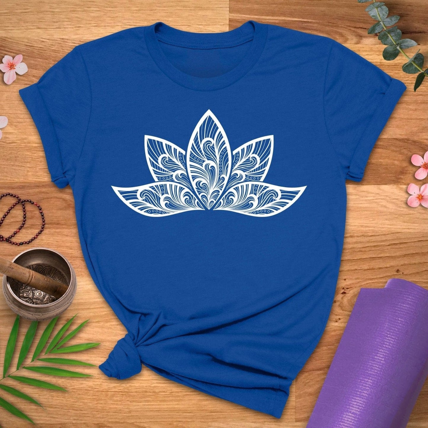 Patterned Lotus Tee - ZenWear - T-Shirt