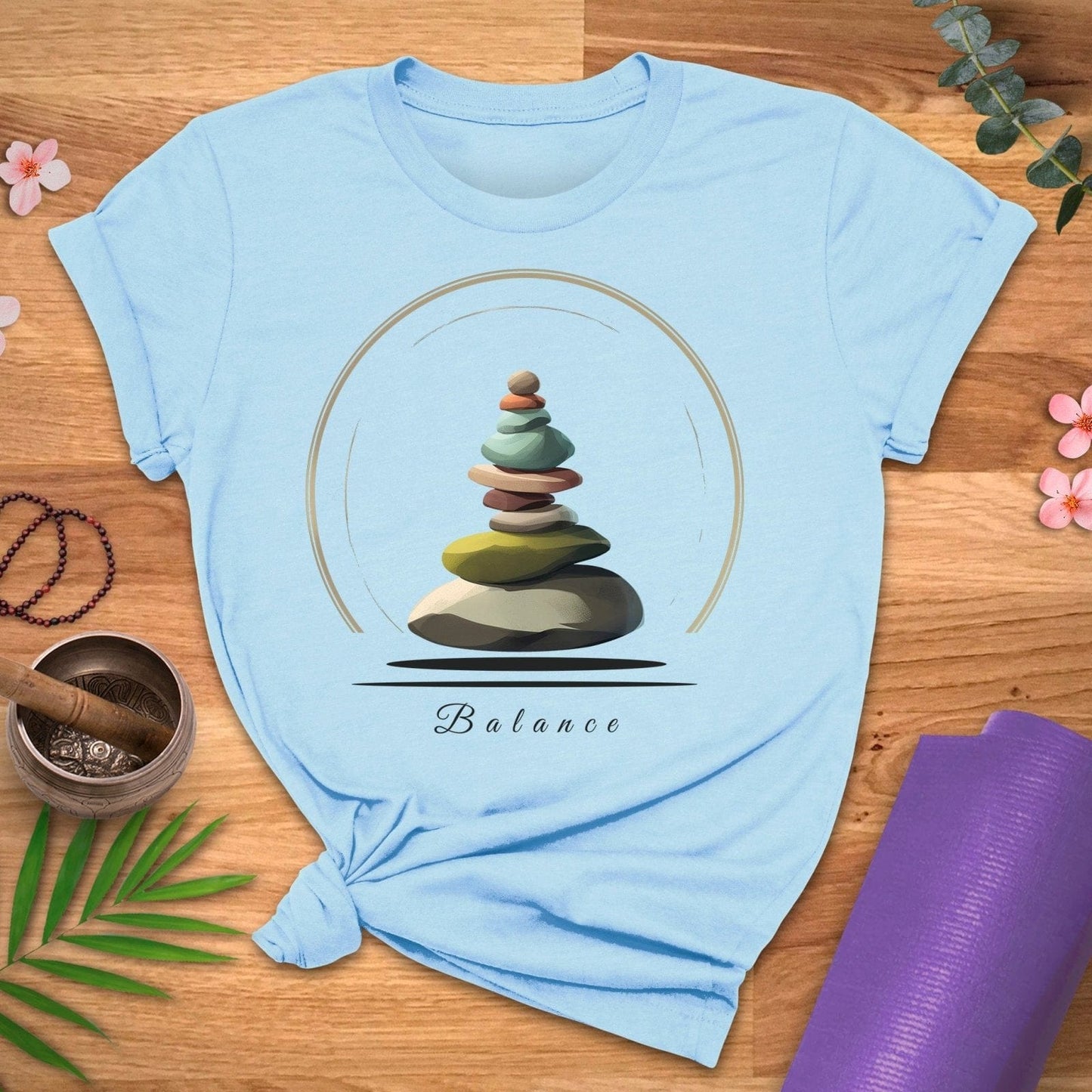 River Rock Balance Tee - ZenWear - T-Shirt