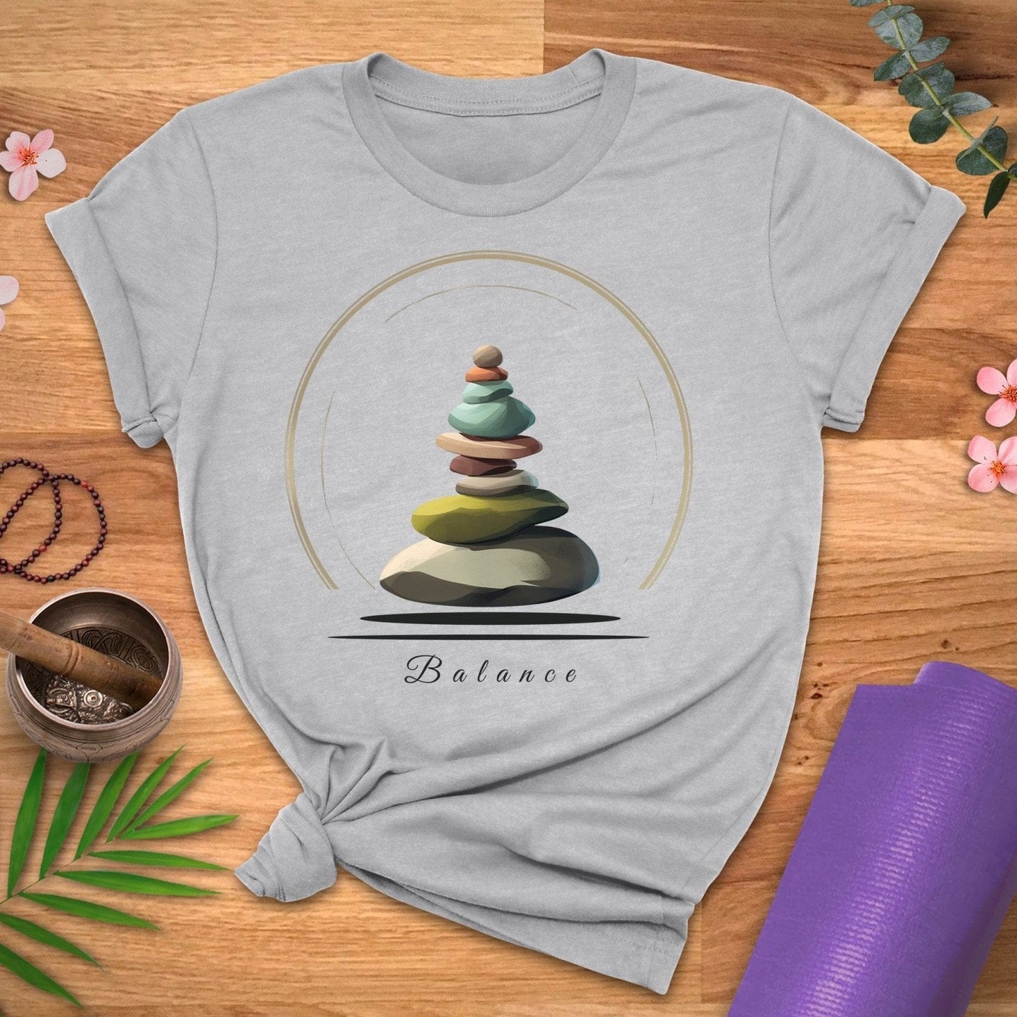 River Rock Balance Tee - ZenWear - T-Shirt