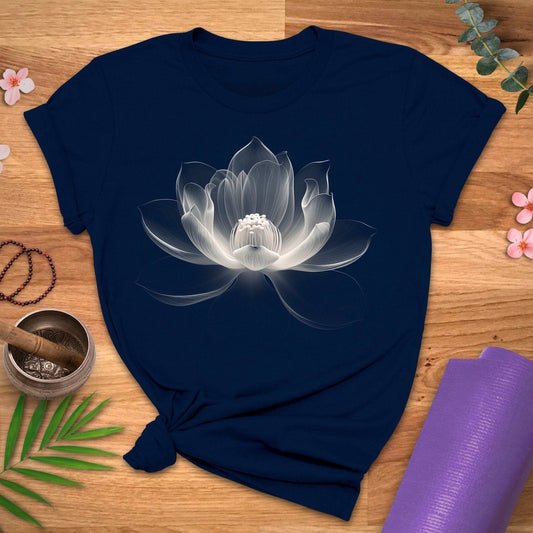 Transparent Lotus Tee - ZenWear - T-Shirt