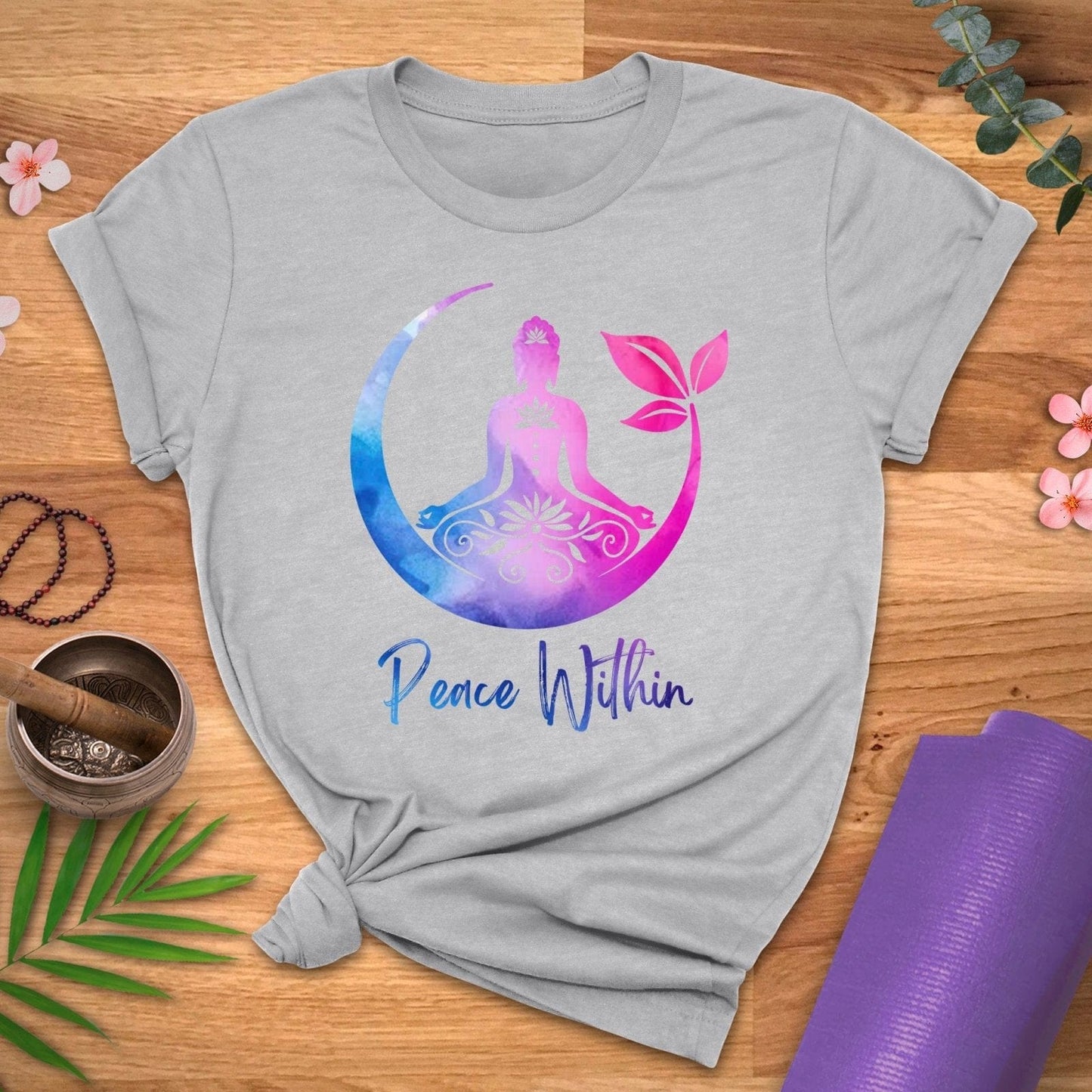 Watercolor Peace Within Tee - ZenWear - T-Shirt