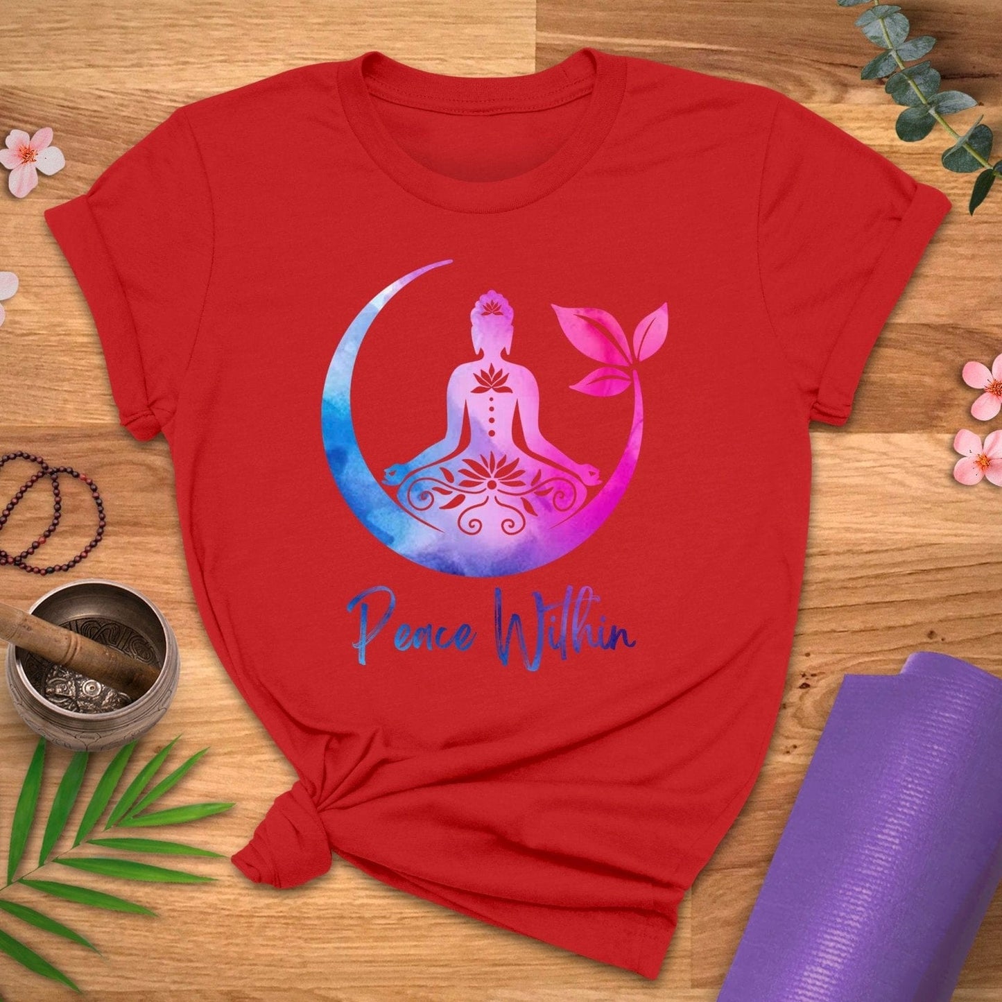 Watercolor Peace Within Tee - ZenWear - T-Shirt