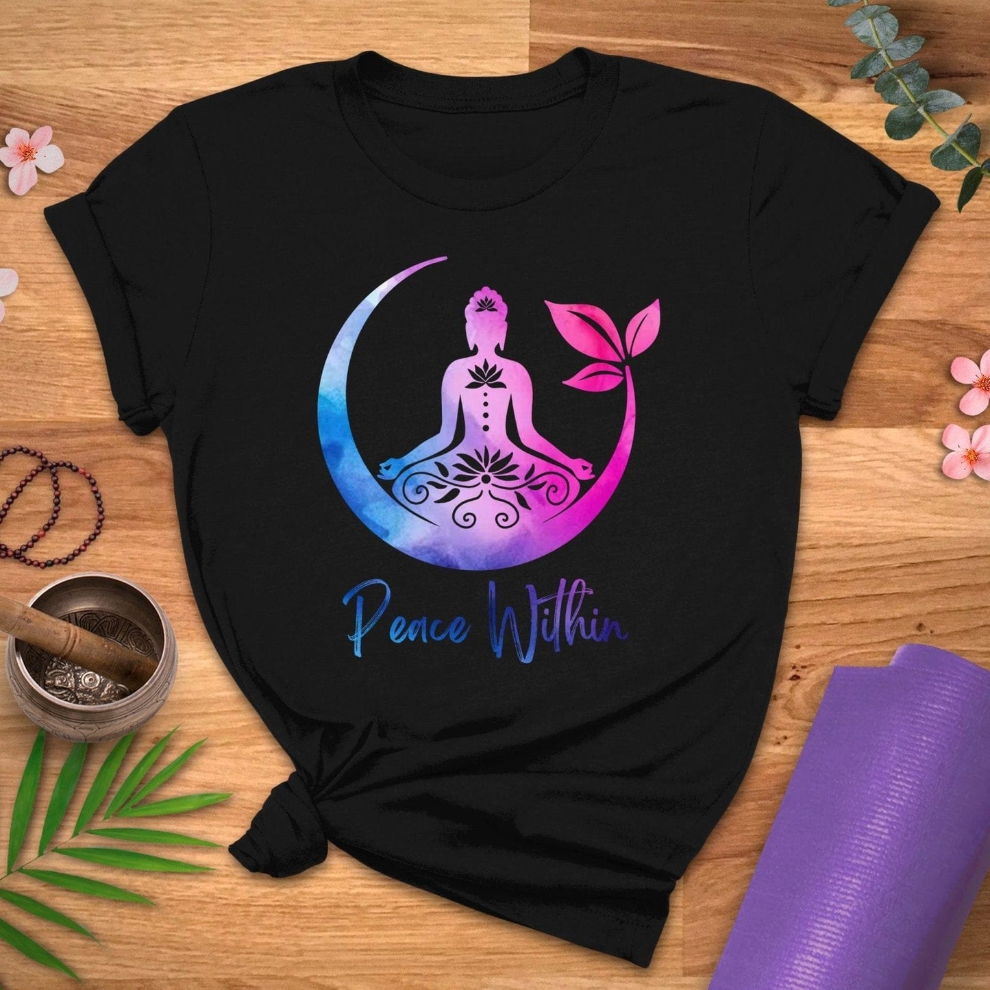 Watercolor Peace Within Tee - ZenWear - T-Shirt