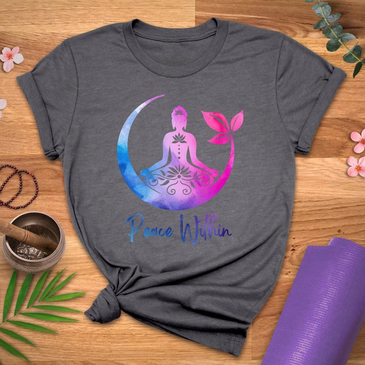 Watercolor Peace Within Tee - ZenWear - T-Shirt