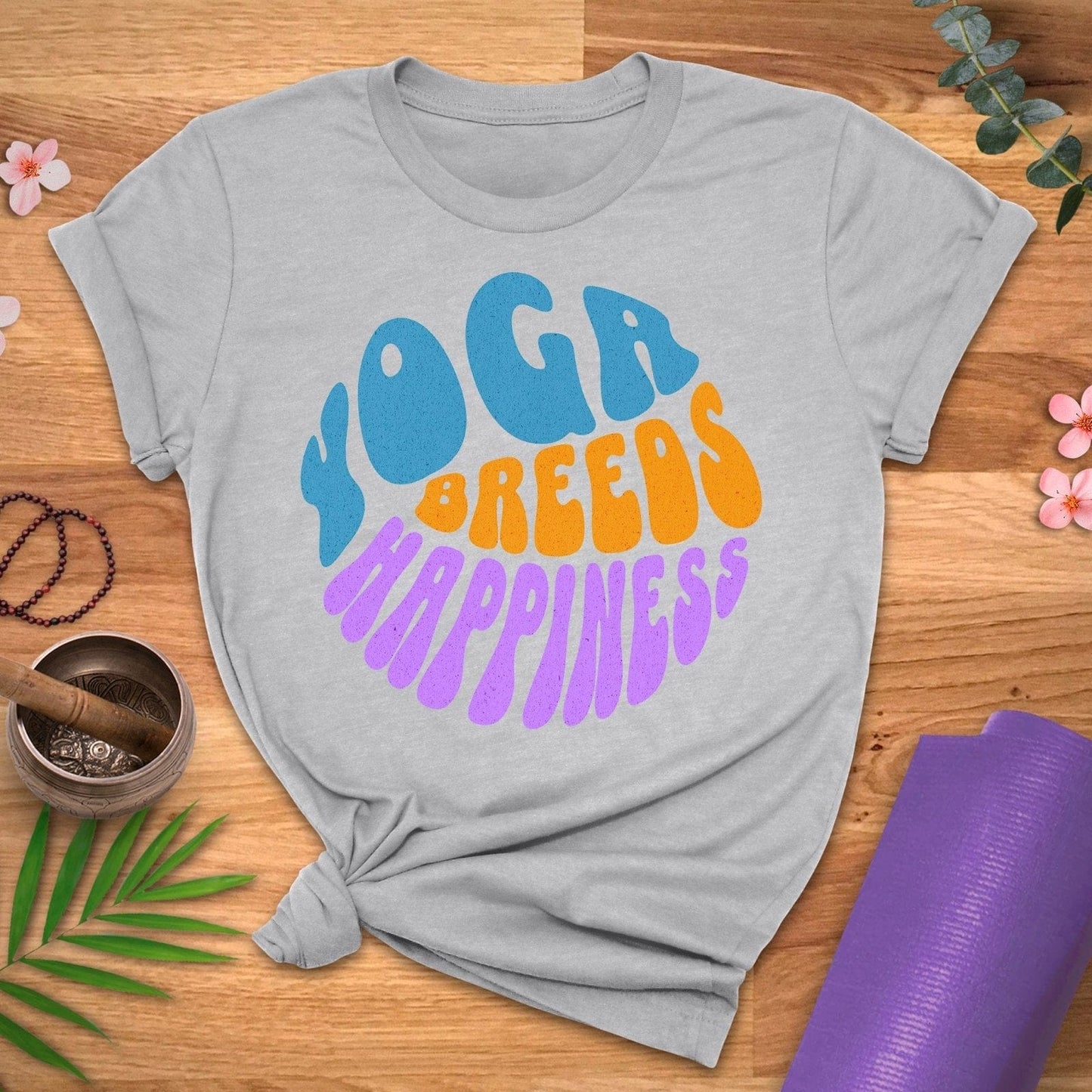 Yoga Breeds Happiness Tee - ZenWear - T - Shirt