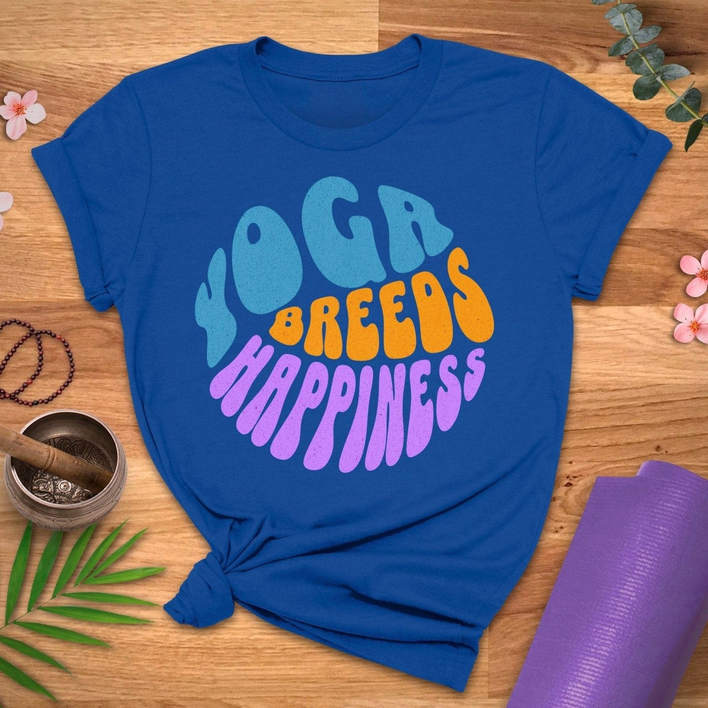 Yoga Breeds Happiness Tee - ZenWear - T - Shirt