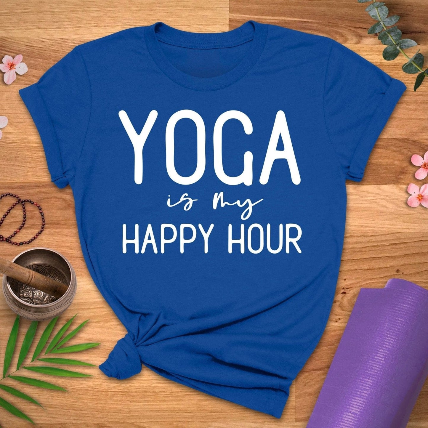 Yoga Happy Hour Tee - ZenWear - T-Shirt