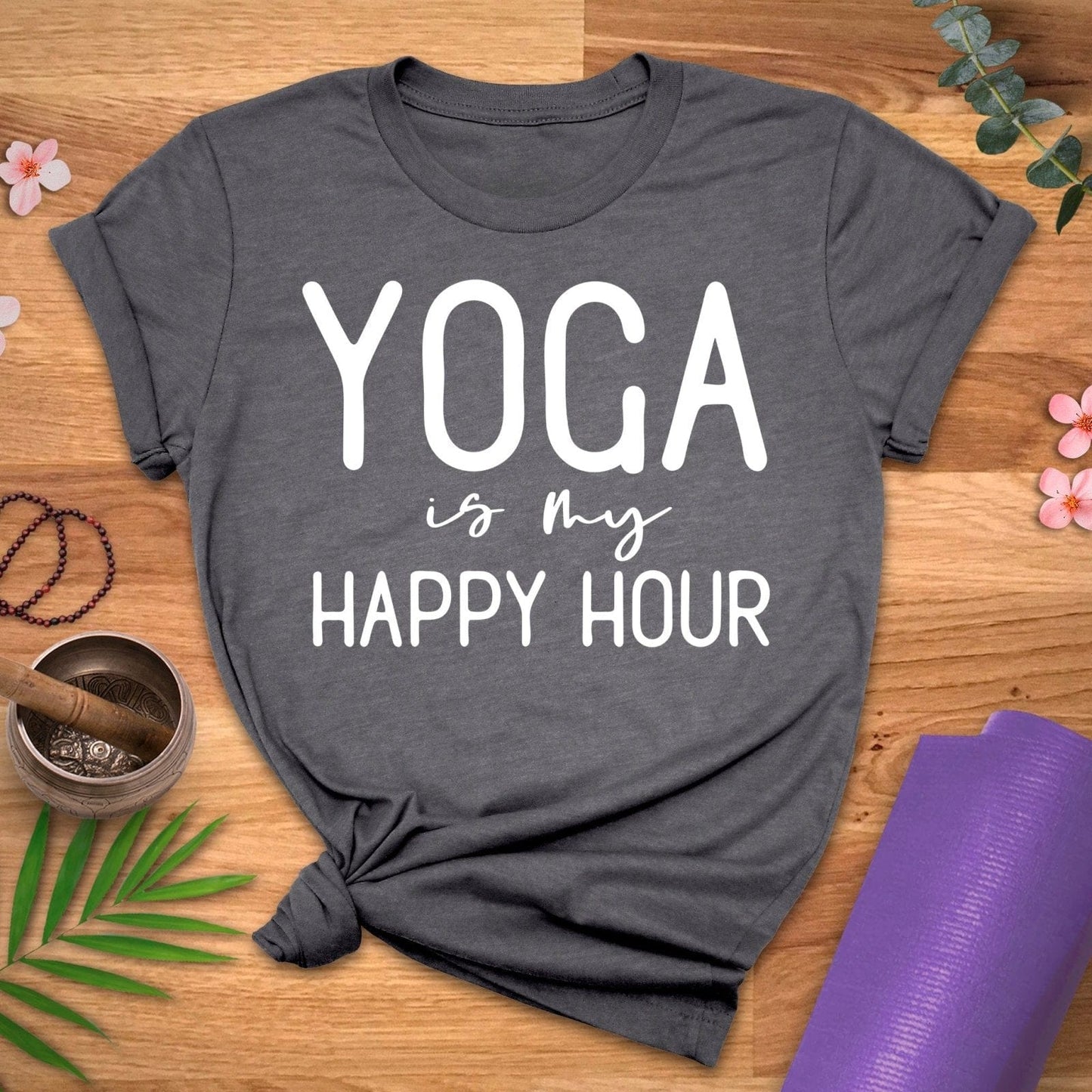 Yoga Happy Hour Tee - ZenWear - T-Shirt