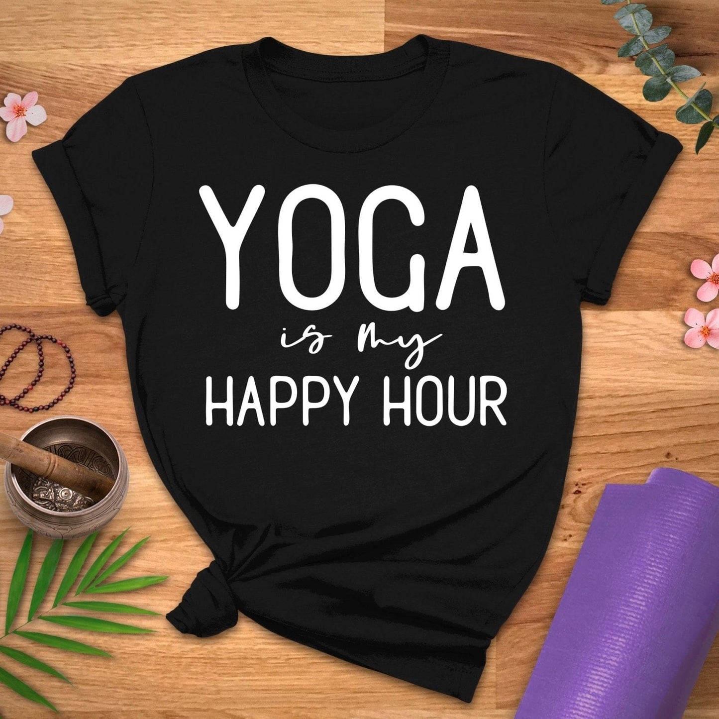 Yoga Happy Hour Tee - ZenWear - T-Shirt